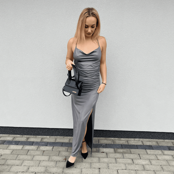 OLIVIA-SUKIENKA Z MIENIĄCEJ SIĘ TKANINY